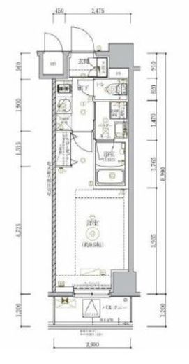 リルシア新御徒町 3階 間取り図