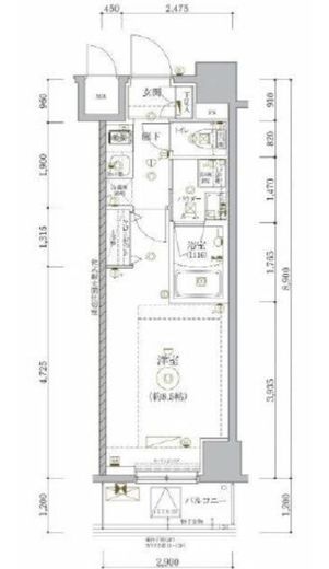 リルシア新御徒町 9階 間取り図