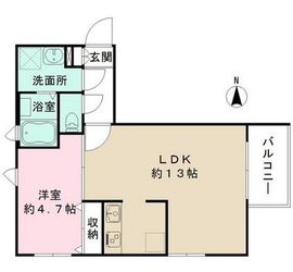 K-HOUSE四谷 2 間取り図