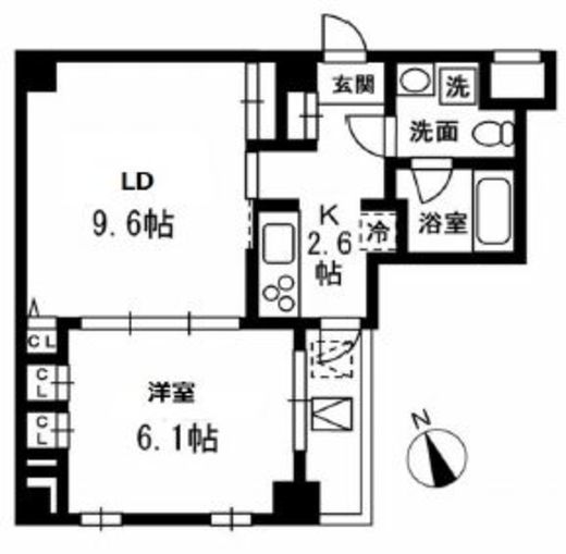 レジディア南雪谷 310 間取り図