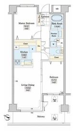 レジディアタワー上池袋 パーク棟 204 間取り図