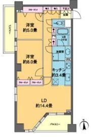 カスタリア高輪 901 間取り図