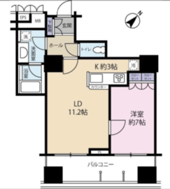 サンウッド品川天王洲タワー 9階 間取り図