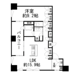 ザ・タワー芝浦 19階 間取り図