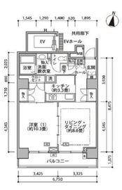 東雲キャナルコートCODAN 18-1002 間取り図