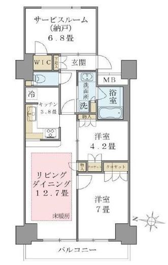 ブリリアイスト東雲キャナルコート 904 間取り図