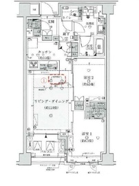 ザ・パークハウス市谷加賀町レジデンス 3階 間取り図
