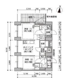 東雲キャナルコートCODAN 14-517 間取り図