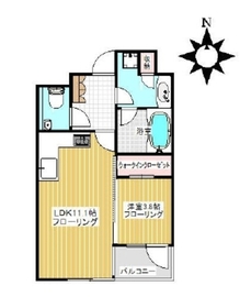 ダイナシティ三宿 2階 間取り図