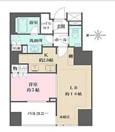 パークハウス市谷柳町 12階 間取り図