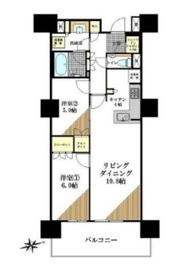 ウエリス新宿早稲田の森 8階 間取り図