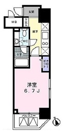 レジディア高輪桂坂 701 間取り図