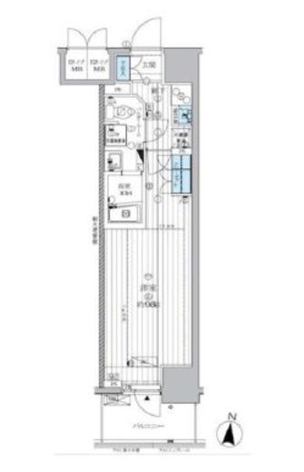 ランドステージ両国 3階 間取り図
