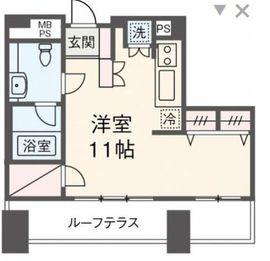 朝日マンション赤坂南部坂 6階 間取り図