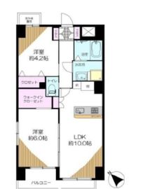 ハイシティ目黒 6階 間取り図