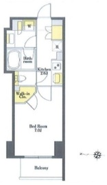 プライムメゾン市谷山伏町 410 間取り図