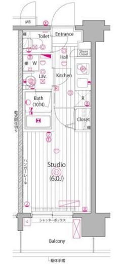 グランド・ガーラ大森2 1階 間取り図