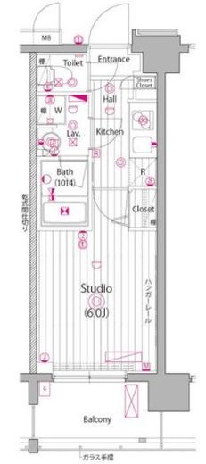グランド・ガーラ大森2 5階 間取り図