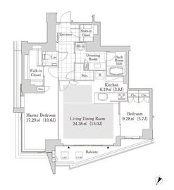 ラ・トゥール渋谷神南 602 間取り図