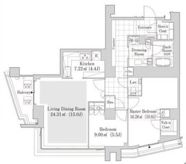 ラ・トゥール渋谷神南 1102 間取り図
