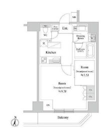 TRACK両国 203 間取り図