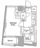 ザ・パークハビオ新高円寺 101 間取り図