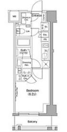 ザ・パークハビオ新高円寺 403 間取り図