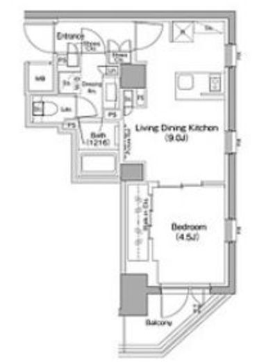 ザ・パークハビオ新高円寺 314 間取り図