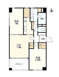 サンテラス代々木上原 203 間取り図