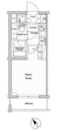 プレミアムキューブ大崎 4階 間取り図