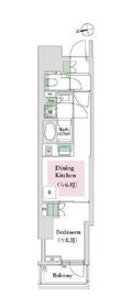 オープンレジデンシア中野ステーションサイド 8階 間取り図