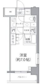 パークハビオ東向島 504 間取り図