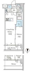 ジオエント中野弥生町 324 間取り図