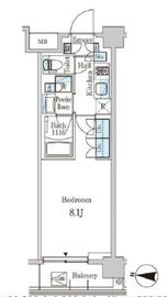 ジオエント中野弥生町 308 間取り図