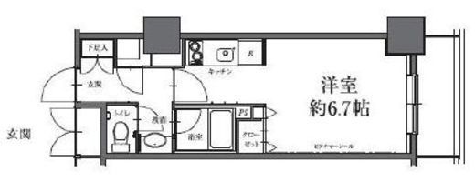 HF駒沢公園レジデンスタワー 1206 間取り図