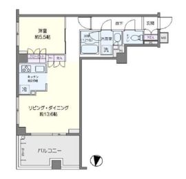 ルピナス高輪 4階 間取り図