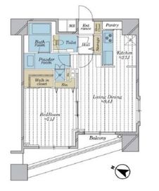 ファーストリアルタワー新宿 2205 間取り図