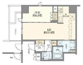 ジオ四谷三栄町 2階 間取り図