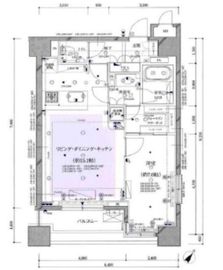 グラーサ白金高輪 16階 間取り図