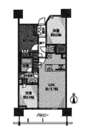 シティタワー品川パークフロント 14階 間取り図