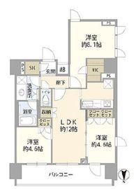 サンウッド錦糸町フラッツ 14階 間取り図