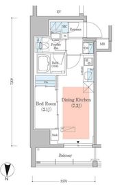 アーバネックス深川住吉3 302 間取り図