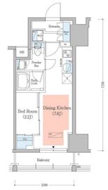 アーバネックス深川住吉3 202 間取り図