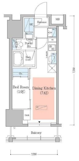 アーバネックス深川住吉3 601 間取り図