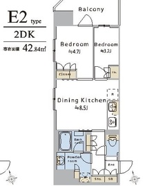 ブリリアイスト浅草橋 1302 間取り図