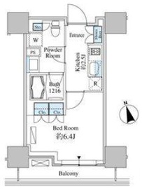 ベルファース芝浦タワー 807 間取り図