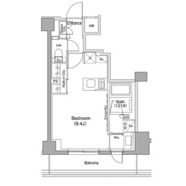 ザ・パークハビオ新高円寺 213 間取り図