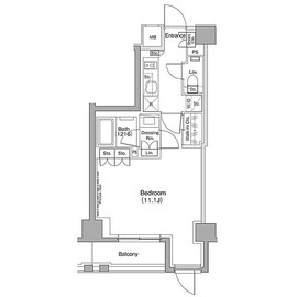 ザ・パークハビオ新高円寺 204 間取り図