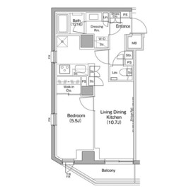 ザ・パークハビオ新高円寺 209 間取り図