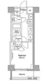 ザ・パークハビオ新高円寺 505 間取り図